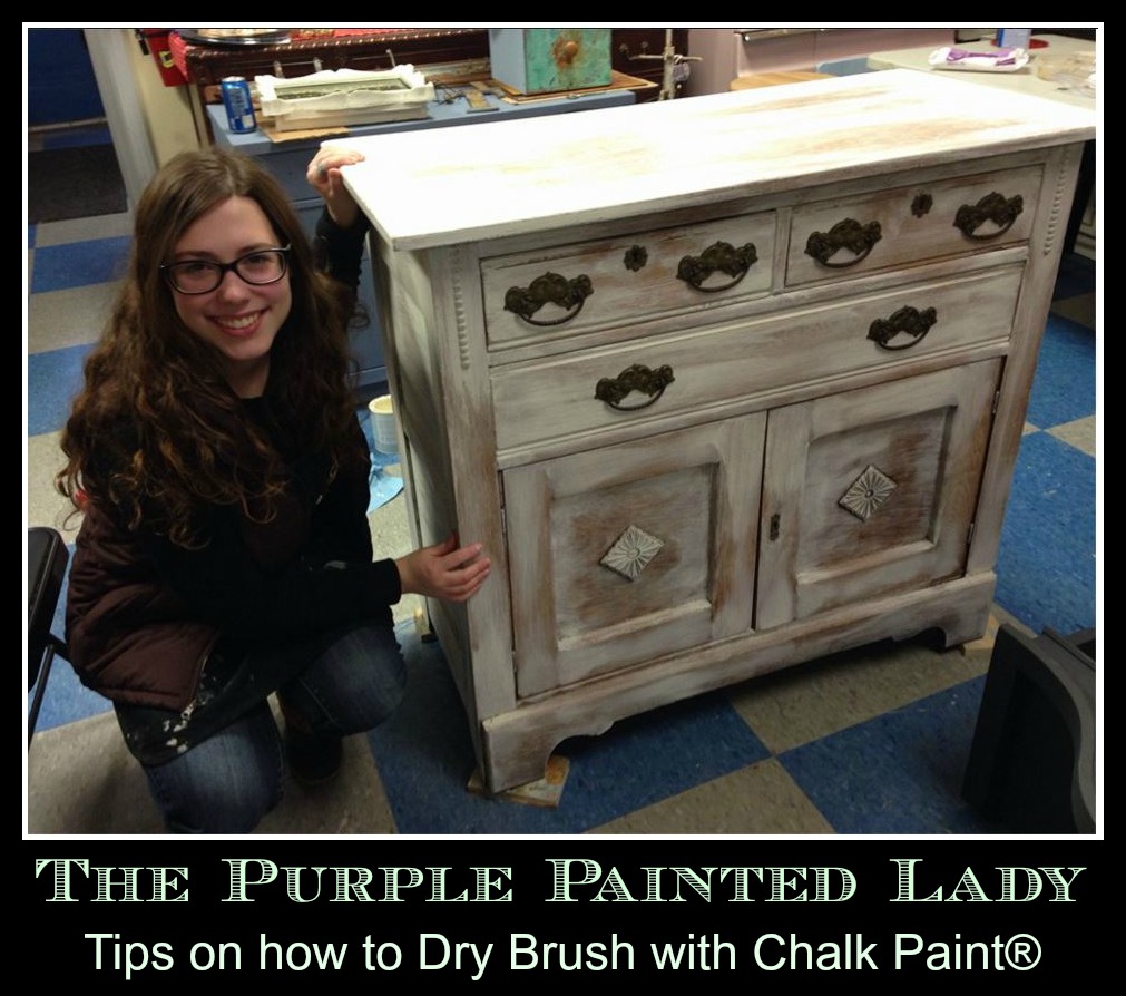 Dry Brushing The Purple Painted Lady Old White Chalk Paint Annie Sloan