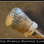 The Purple Painted Lady small Annie sloan Chalk Paint brush domed top