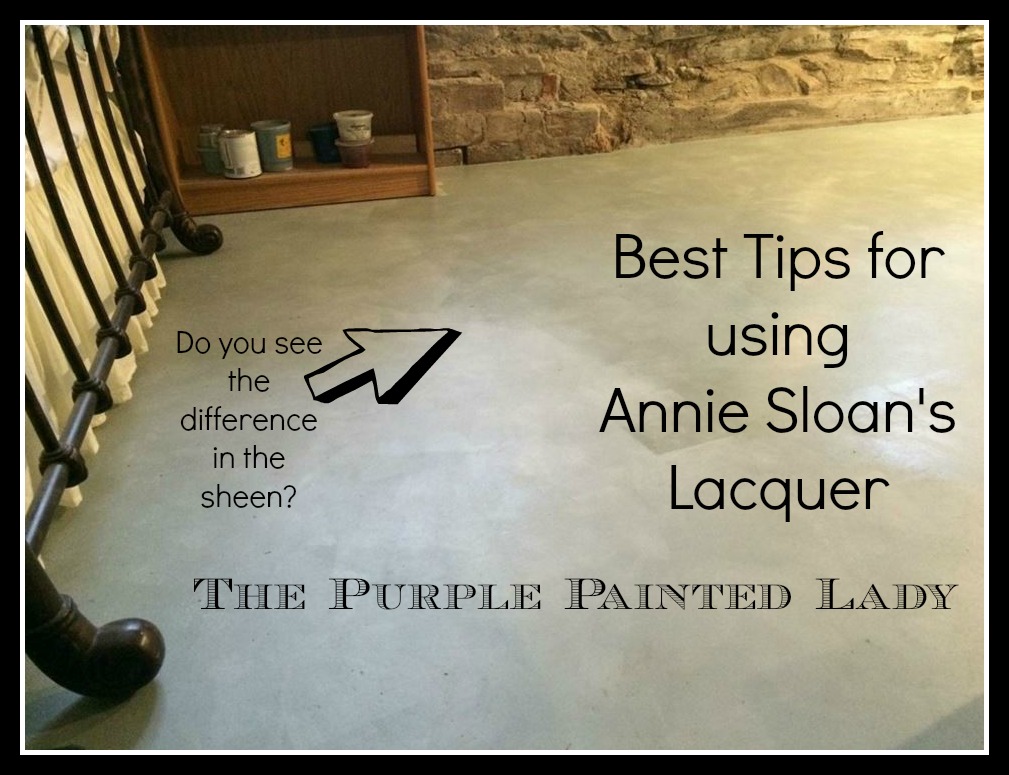 Annie Sloan Lacquer Application Tips By The Purple Painted Lady