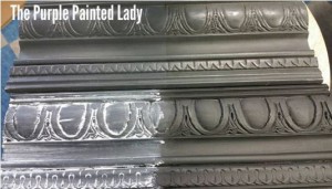 The Purple Painted Lady Graphite with WHITE Black Dark Clear Wax Sample Board Chalk Paint