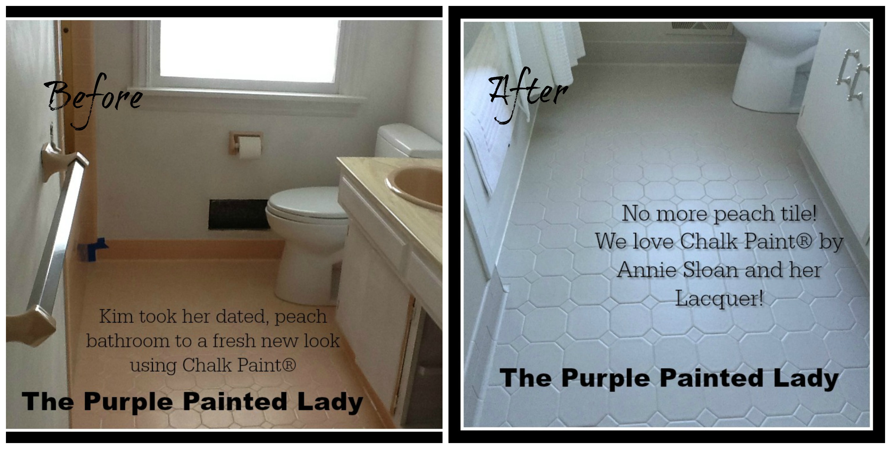 The Purple Painted Lady Kim Gray Before After Chalk Paint annie Sloan