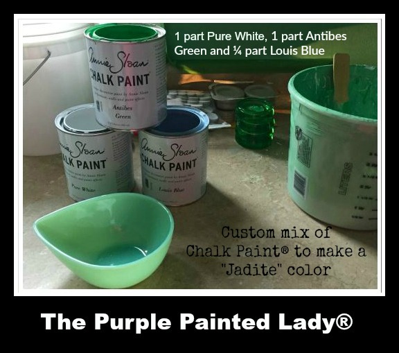 The Purple Painted Lady Chalk Paint Jadite Custom recipe