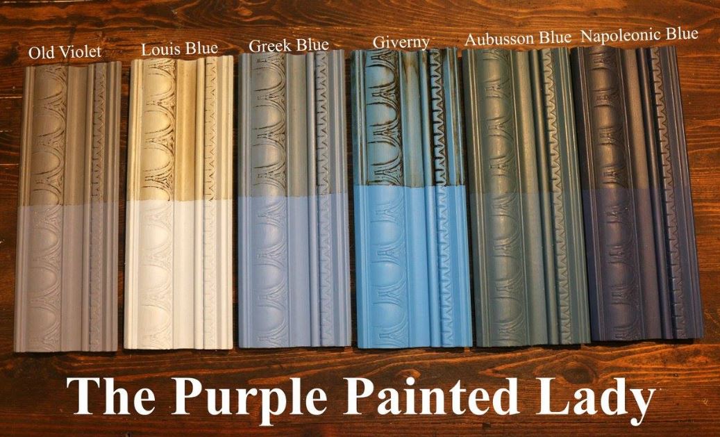 The Purple Painted Lady Giverny Chalk Paint Annie Sloan Comparison Blues