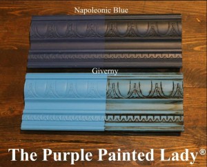 The Purple Painted Lady Giverny Napoleonic Blue Comparison Chalk Paint Annie Sloan