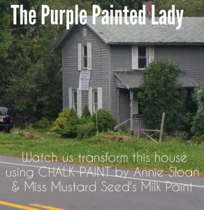 Little Gray House The Purple Painted Lady