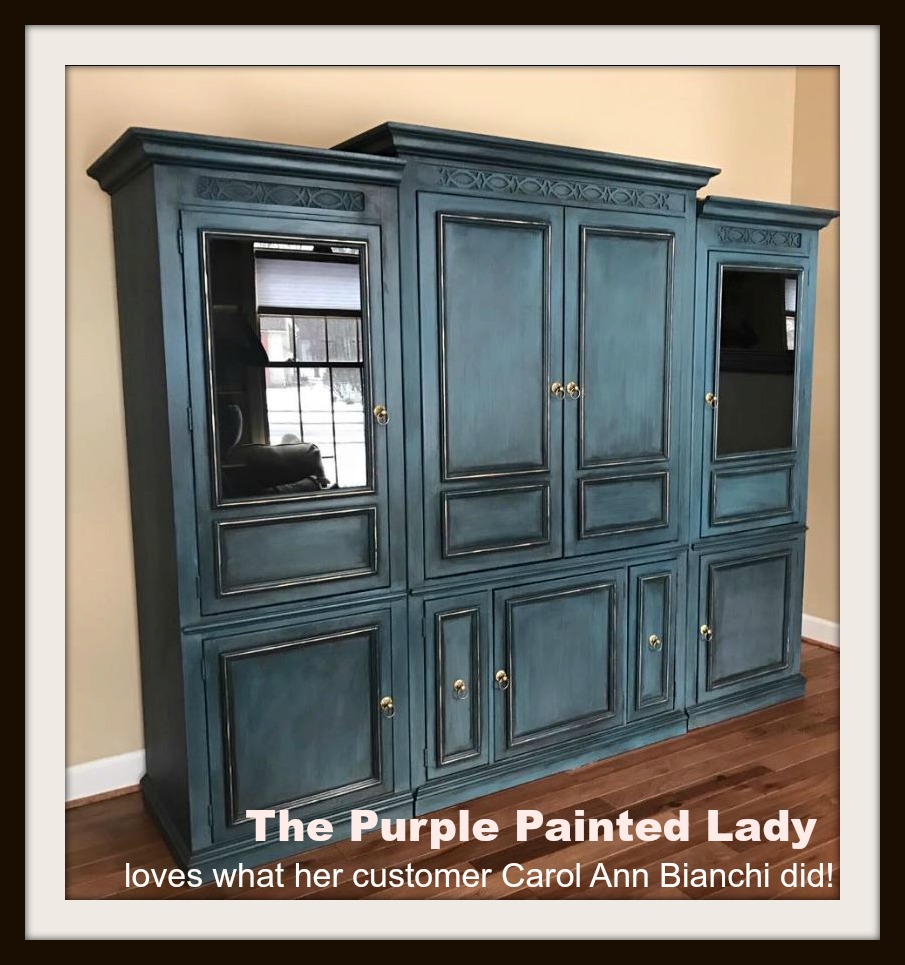 The Purple Painted Lady - Two coats of Graphite Chalk Paint® by