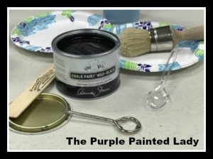 The Purple Painted Lady - Two coats of Graphite Chalk Paint® by