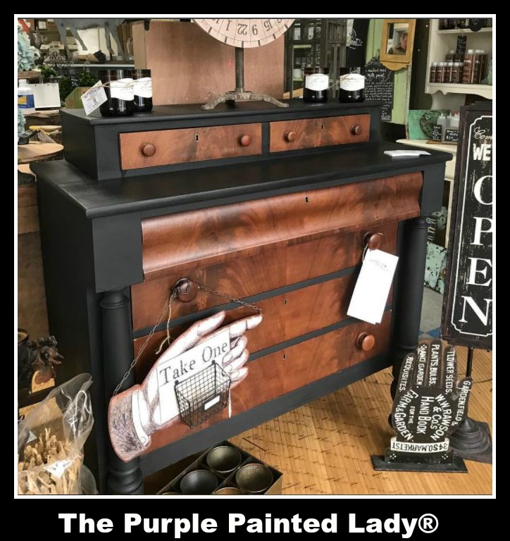 The Purple Painted Lady - Two coats of Graphite Chalk Paint® by