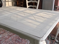 Dining Table painted in Old White Chalk Paint by Annie Sloan