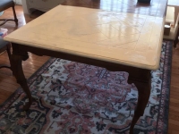 Dining Table painted in Old White Chalk Paint by Annie Sloan