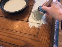 Dining Table painted in Old White Chalk Paint by Annie Sloan