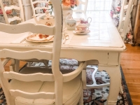 Dining Table painted in Old White Chalk Paint by Annie Sloan