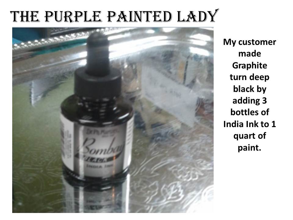 India Ink Black  The Purple Painted Lady
