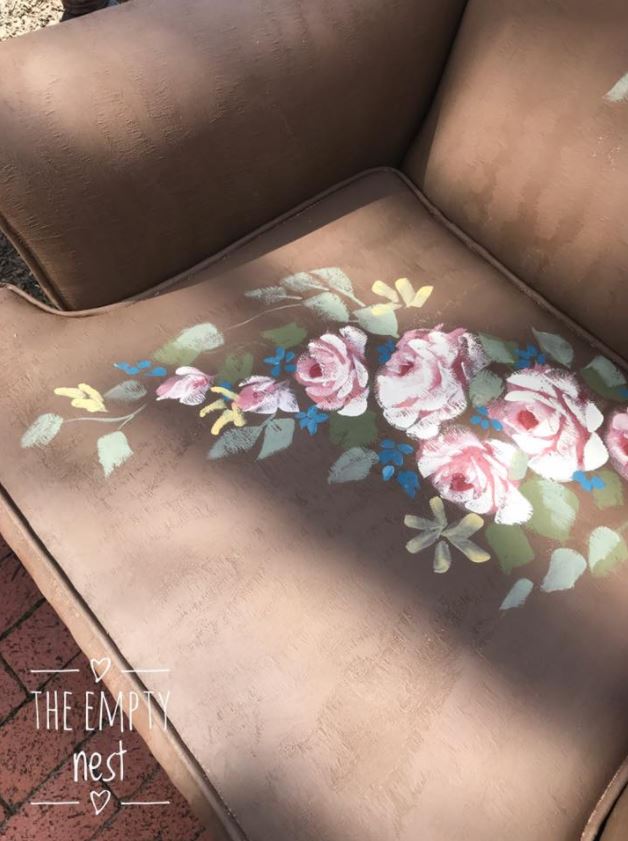 chalk paint on leather The Purple Painted Lady