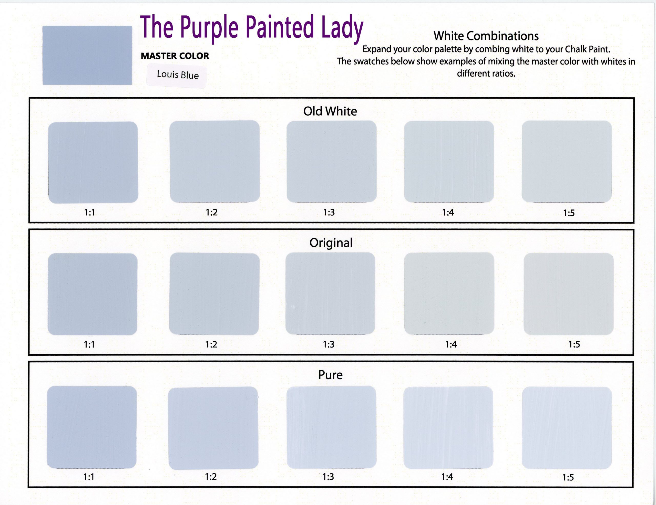 Chalk Paint® Sample Board Colors- all in a row