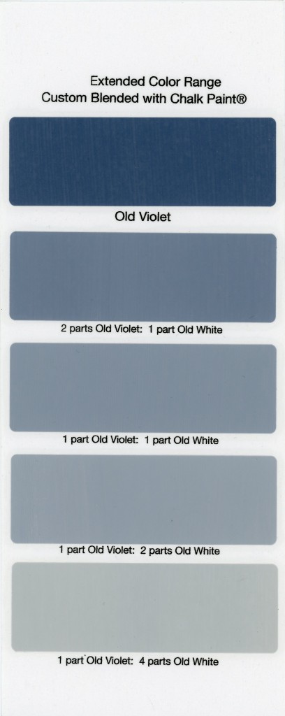 Annie Sloan Chalk Paint Colours Chart 2015