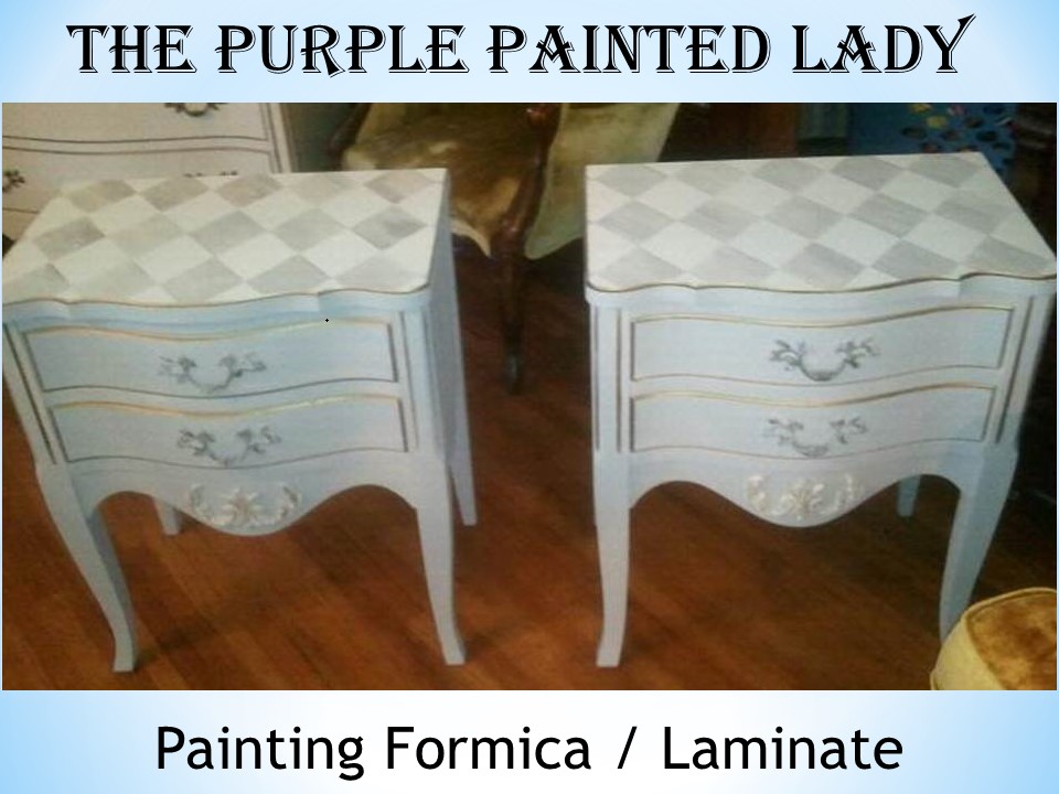 painting laminate or formica tops of dressers | the purple