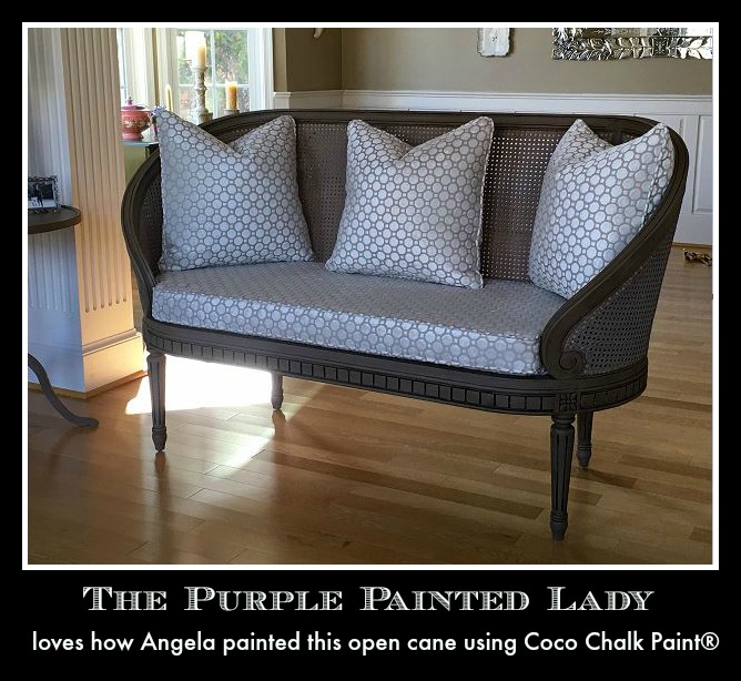Using Chalk Paint On Open Cane Webbing The Purple Painted Lady