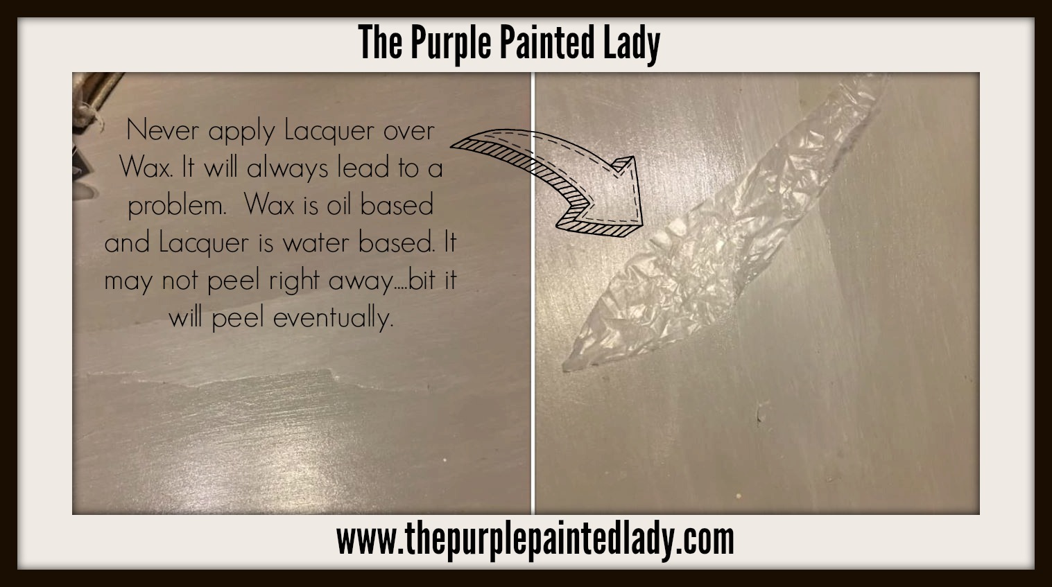 The Purple Painted Lady - Two coats of Graphite Chalk Paint® by