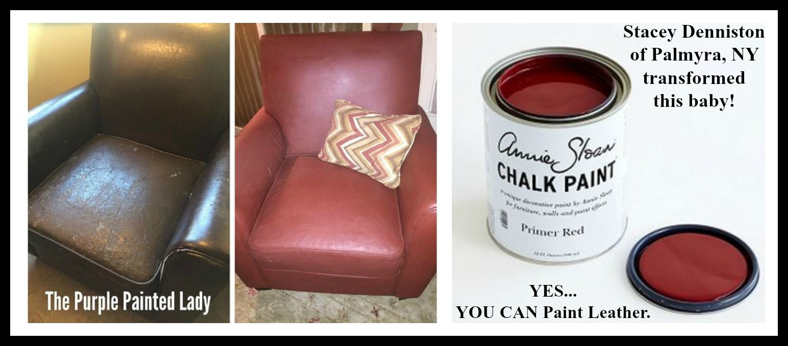 chalk paint on leather