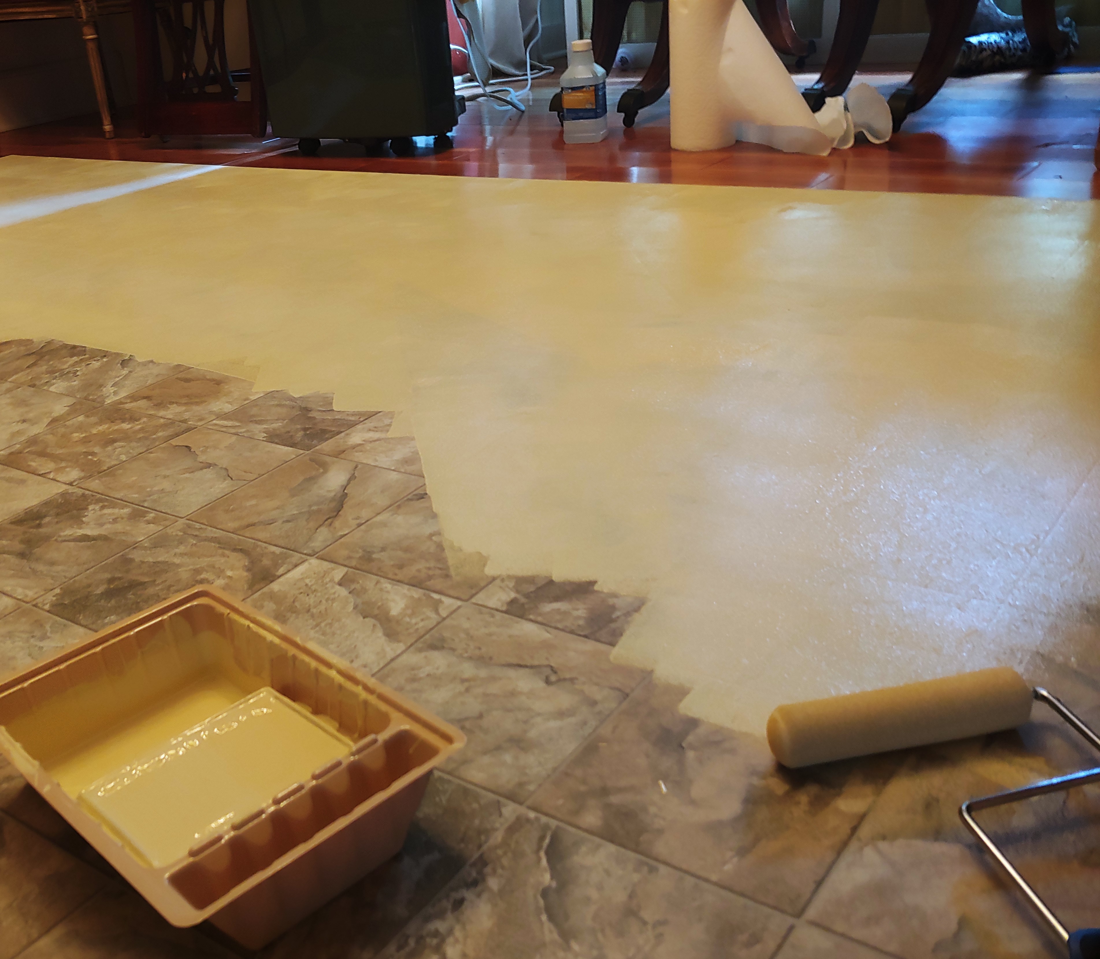 Create A Floor Cloth Using Chalk Paint By Annie Sloan A Scrap