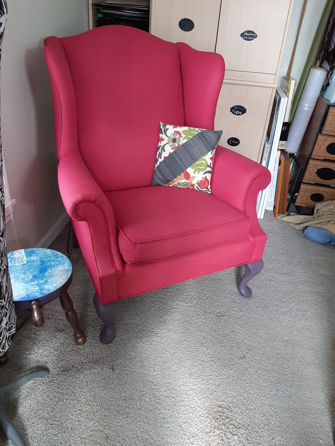 Using Chalk Paint® to Paint Your Couch or Wing Back Chair (Fabric or