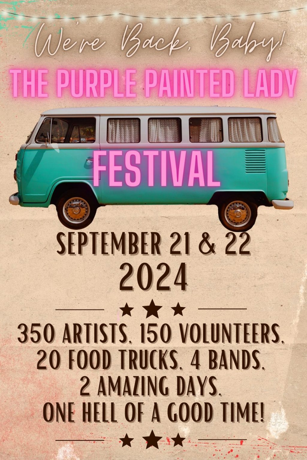 The Purple Painted Lady Festival 2024 The Purple Painted Lady